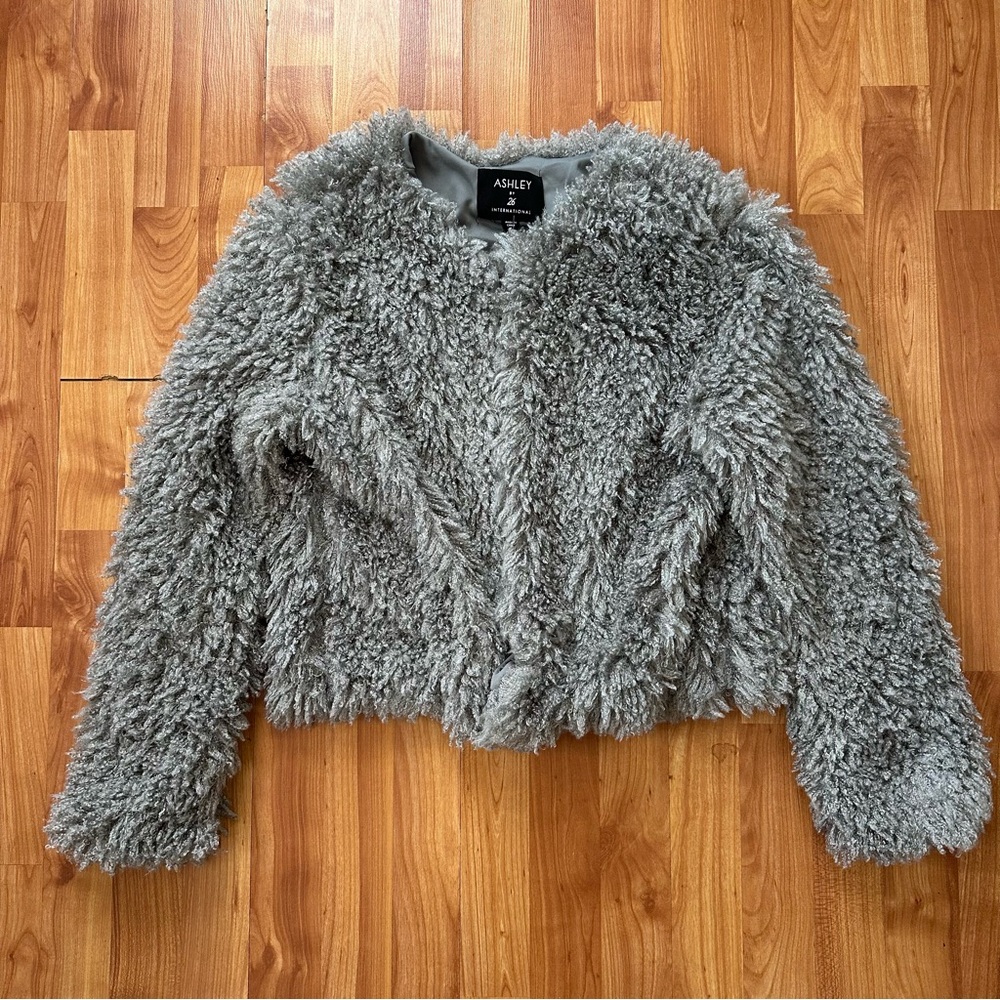 Shaggy Gray Jacket - image 1